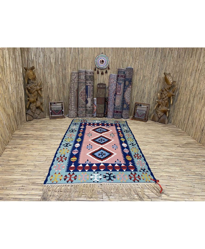 Handmade Turkish Kayseri Acrylic Original Kilim – FREE SHIPPING..!